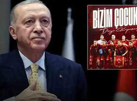 Cumhurbaşkanı Erdoğan, A Milli Futbol Takımı'na başarılar diledi